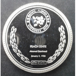 1988 1 Oz Georgia Bicentennial Reverse