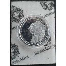 2020 1 Oz Congo Gorilla Obverse OGP