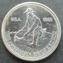 1983 1 Oz Engelhard Prospector Obverse