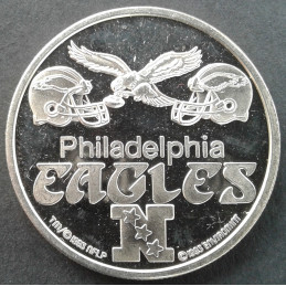 1993 1 Oz Enviromint Philadelphia Eagles NFL Reverse