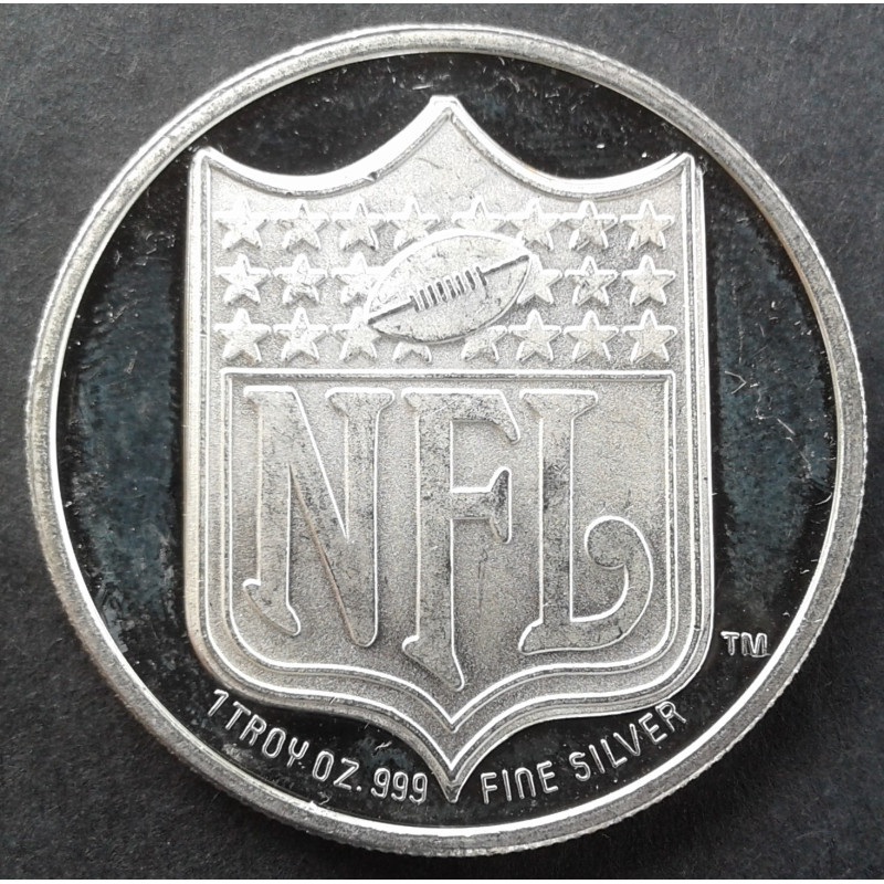 1993 1 Oz Enviromint Atlanta Falcons NFL Obverse
