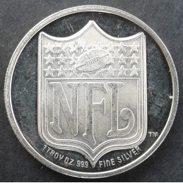 1993 1 Oz Enviromint Detroit Lions NFL Obverse