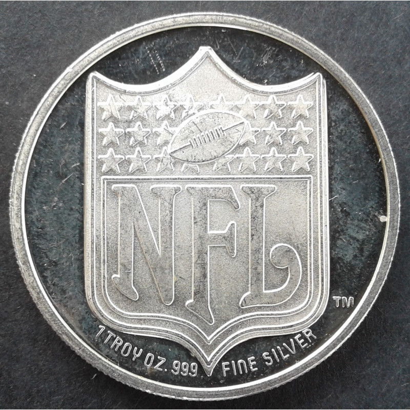 1993 1 Oz Enviromint Detroit Lions NFL Obverse