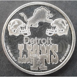 1993 1 Oz Enviromint Detroit Lions NFL Reverse