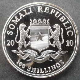 2010 1 Oz Somali Elephant Reverse