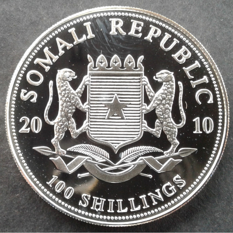 2010 1 Oz Somali Elephant Reverse