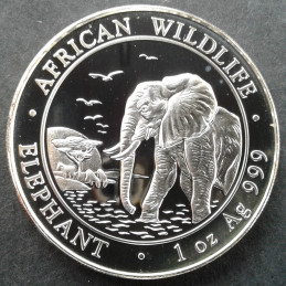 2010 1 Oz Somali Elephant Obverse