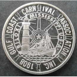 1989 1 Oz Gulf Coast Carnival Association Reverse