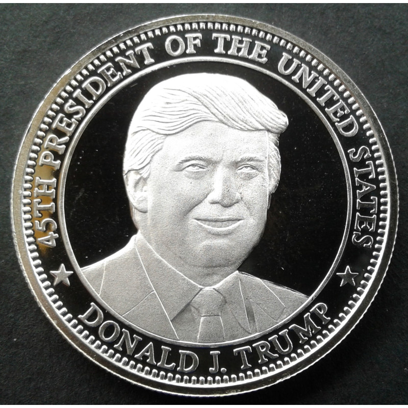 2019 1 Oz Highland Mint Donald Trump Obverse