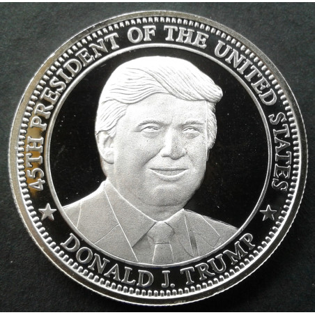 2019 1 Oz Highland Mint Donald Trump Obverse