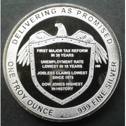 2019 1 Oz Highland Mint Donald Trump Reverse