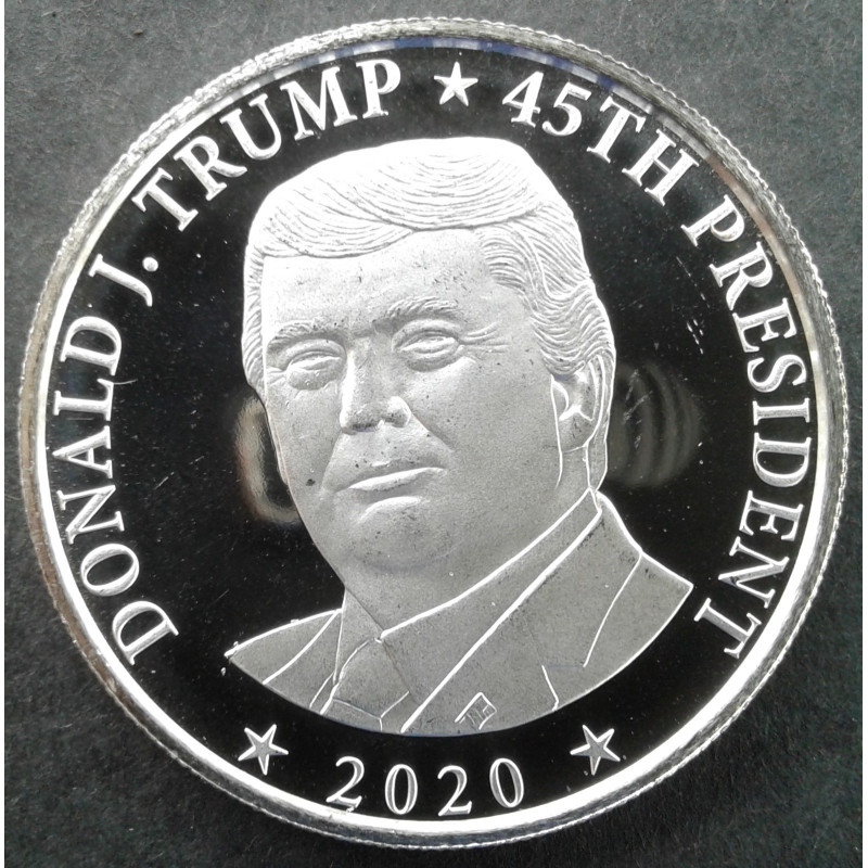 2020 1 Oz Highland Mint Donald Trump Obverse