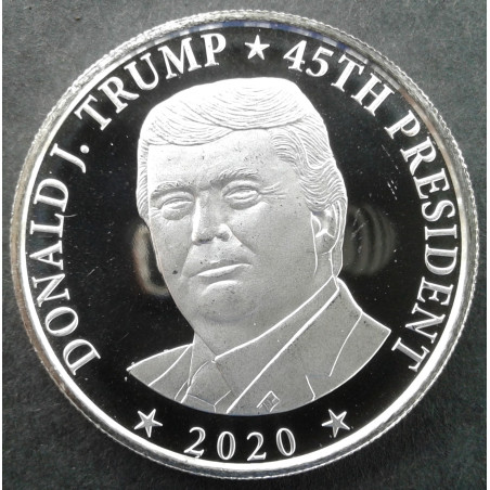 2020 1 Oz Highland Mint Donald Trump Obverse