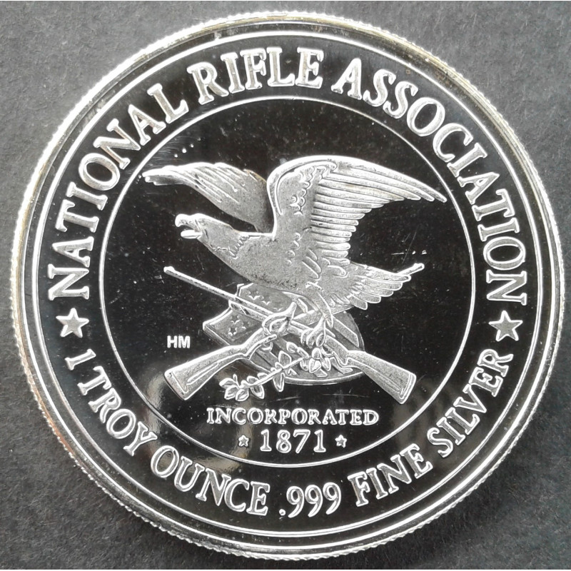2019 1 Oz Highland Mint NRA Reverse