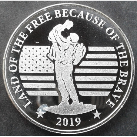 2019 1 Oz Highland Mint NRA Obverse