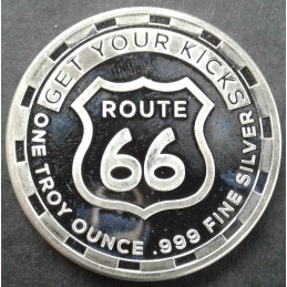 1 Oz Sunshine Mint Route 66 Reverse
