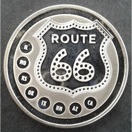 1 Oz Sunshine Mint Route 66 Obverse