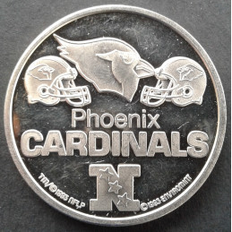 1993 1 Oz Enviromint Phoenix Cardinals NFL Reverse