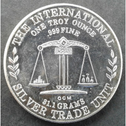 1 Oz California Crown Mint Eagle/Trade Reverse