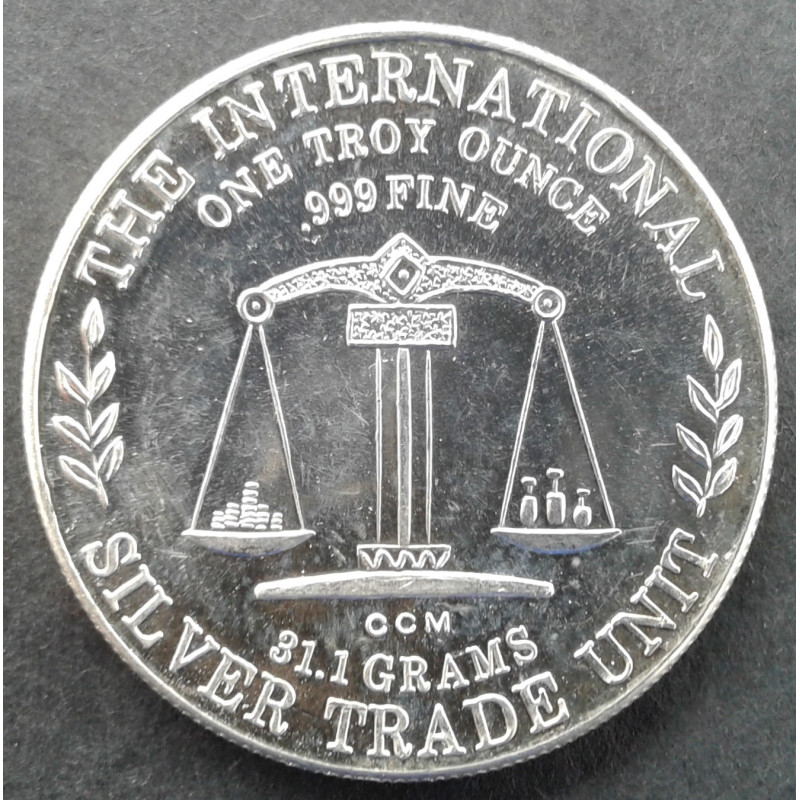 1 Oz California Crown Mint Eagle/Trade Reverse