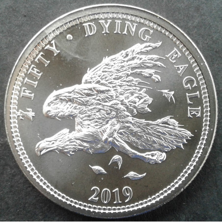 2019 1 Oz Provident Metals Zombucks Dying Eagle Obverse