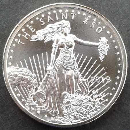 2019 1 Oz Provident Metals Zombucks The Saint Obverse