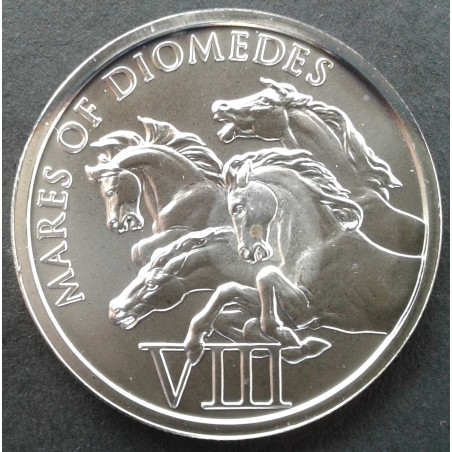 1 Oz Provident Metals Hercules Mares of Diomedes Obverse