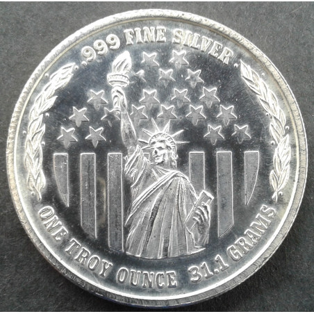 1 Oz TenTex Statue of Liberty Obverse