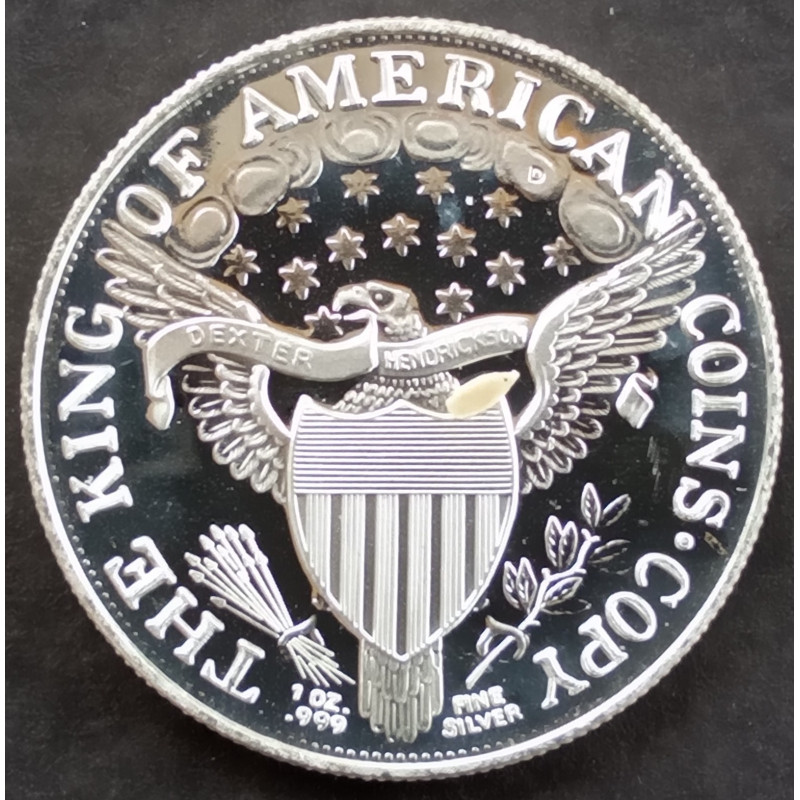 1 Oz SilverTowne Draped Bust Reverse