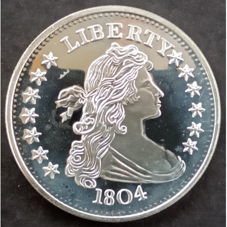 1 Oz SilverTowne Draped Bust Obverse