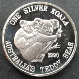 1990 1 Oz Hutt River Province Koala Obverse