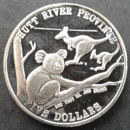 1990 1 Oz Hutt River Province Koala Reverse