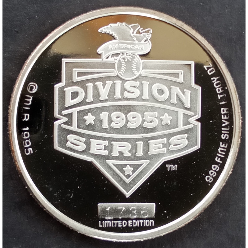 1995 1 Oz Enviromint Mariners AL Champions Reverse