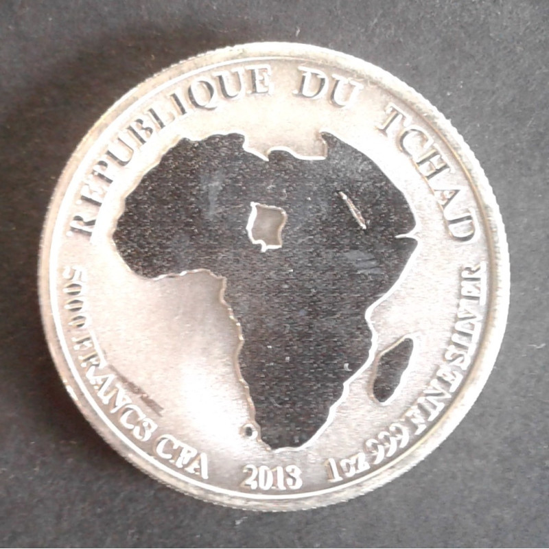 2018 1 Oz Chad Lion Reverse