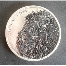 2018 1 Oz Chad Lion Obverse
