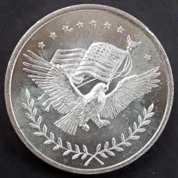 1 Oz  Eagle\Flag\Trade Obverse