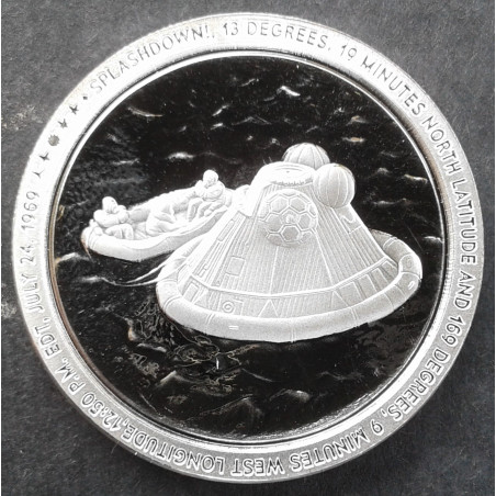 2019 1 Oz North American Mint Apollo 11 Splash Down Obverse
