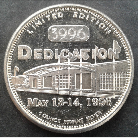 1996 1 Oz  Air Force Museum Dedication Obverse