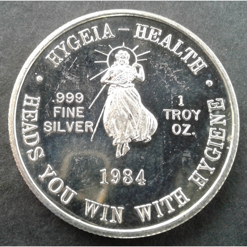 1984 1 Oz  Hygeia Health Obverse