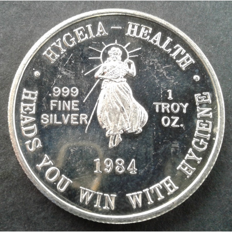 1984 1 Oz  Hygeia Health Obverse