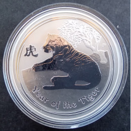 2010 1 Oz Australian Lunar Series 2 [Tiger] Reverse