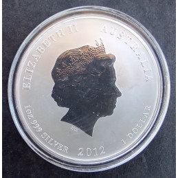 2012 1 Oz Australian Lunar Series 2 [Dragon] Obverse