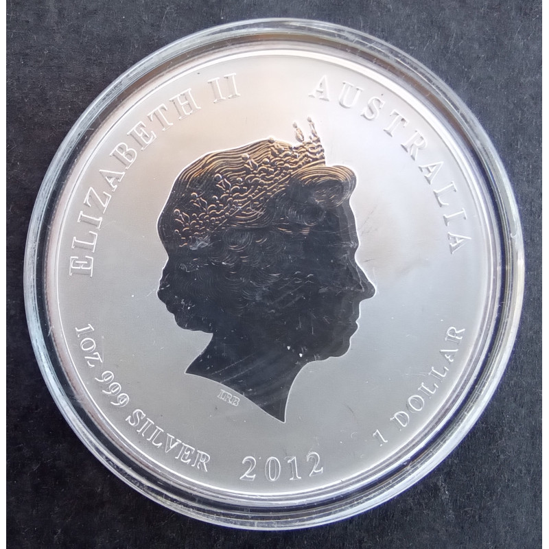 2012 1 Oz Australian Lunar Series 2 [Dragon] Obverse