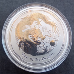 2012 1 Oz Australian Lunar Series 2 [Dragon] Reverse
