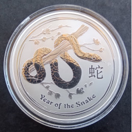 2013 1 Oz Australian Lunar Series 2 [Snake] Reverse