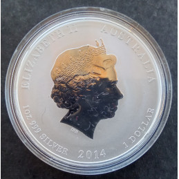 2014 1 Oz Australian Lunar Series 2 [Horse] Obverse