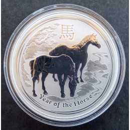 2014 1 Oz Australian Lunar Series 2 [Horse] Reverse