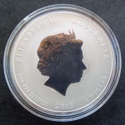 2015 1 Oz Australian Lunar Series 2 [Goat] Obverse
