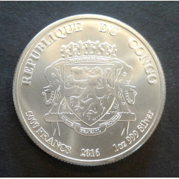 2016 1 Oz Congo Lion Reverse
