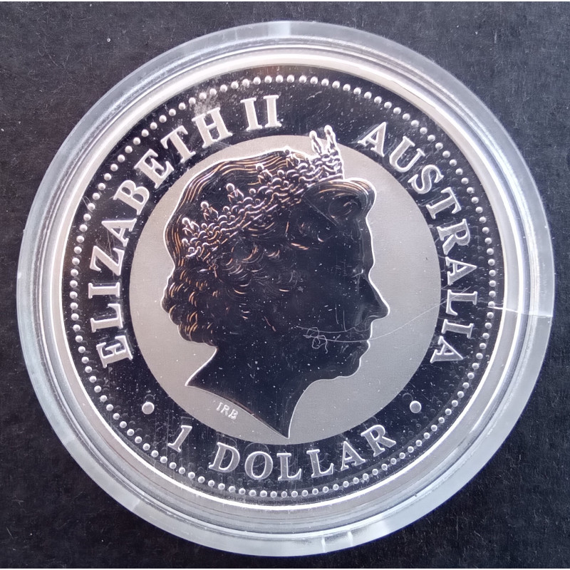 2000 1 Oz Australian Lunar Series 1 [Dragon] Silver Bullion Coin